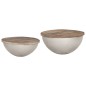 vidaXL Set Tavolini da Salotto 2 pz a Ciotola Legno Massello di Mango vidaXL Set Tavolini da Salotto 2 pz a Ciotola Legno Massello di Mango