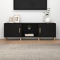 Mobile Porta TV Nero 150x30x50 cm in Legno Multistrato Mobile Porta TV Nero 150x30x50 cm in Legno Multistrato