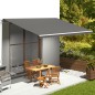 vidaXL Tessuto di Ricambio Tenda da Sole Antracite 5x3,5 m vidaXL Tessuto di Ricambio Tenda da Sole Antracite 5x3,5 m