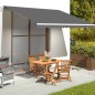 vidaXL Tessuto di Ricambio per Tenda da Sole Antracite 4,5x3,5 m vidaXL Tessuto di Ricambio per Tenda da Sole Antracite 4,5x3,5 m