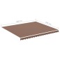 vidaXL Tessuto di Ricambio per Tenda da Sole Marrone 4x3,5 m vidaXL Tessuto di Ricambio per Tenda da Sole Marrone 4x3,5 m