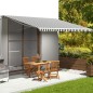 vidaXL Tessuto di Ricambio Tenda da Sole Antracite e Bianco 5x3,5 m vidaXL Tessuto di Ricambio Tenda da Sole Antracite e Bianco 5x3,5 m