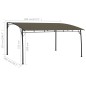 vidaXL Tenda Parasole da Giardino 4x3x2,55 m Talpa vidaXL Tenda Parasole da Giardino 4x3x2,55 m Talpa
