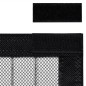 vidaXL Tende Antimosche 2 pz per Porte con Magneti Nere 220x110 cm vidaXL Tende Antimosche 2 pz per Porte con Magneti Nere 220x110 cm