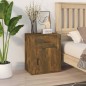 Comodino Rovere Fumo 50x36x60 cm Legno Multistrato Comodino Rovere Fumo 50x36x60 cm Legno Multistrato