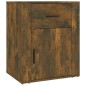 Comodino Rovere Fumo 50x36x60 cm Legno Multistrato Comodino Rovere Fumo 50x36x60 cm Legno Multistrato