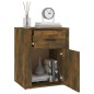 Comodino Rovere Fumo 50x36x60 cm Legno Multistrato Comodino Rovere Fumo 50x36x60 cm Legno Multistrato