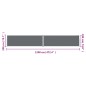 vidaXL Tenda da Sole Laterale Retrattile Antracite 200x1200 cm