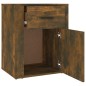 Comodino Rovere Fumo 50x36x60 cm Legno Multistrato Comodino Rovere Fumo 50x36x60 cm Legno Multistrato