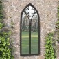 vidaXL Specchio da Giardino Nero 70x30 cm in Ferro per Uso Esterno vidaXL Specchio da Giardino Nero 70x30 cm in Ferro per Uso Esterno