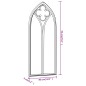 vidaXL Specchio da Giardino Nero 70x30 cm in Ferro per Uso Esterno vidaXL Specchio da Giardino Nero 70x30 cm in Ferro per Uso Esterno
