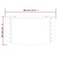 vidaXL Vaso Giardino Acciaio Verniciato a Polvere 80x80x36cm Antracite vidaXL Vaso Giardino Acciaio Verniciato a Polvere 80x80x36cm Antracite