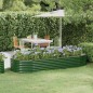 vidaXL Letto Giardino Acciaio Verniciato a Polvere 249x100x36 cm Verde vidaXL Letto Giardino Acciaio Verniciato a Polvere 249x100x36 cm Verde