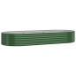 vidaXL Letto Giardino Acciaio Verniciato a Polvere 249x100x36 cm Verde vidaXL Letto Giardino Acciaio Verniciato a Polvere 249x100x36 cm Verde