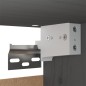 Pensili Grigi 2 pz 30x30x100 cm in Legno Massello di Pino Pensili Grigi 2 pz 30x30x100 cm in Legno Massello di Pino