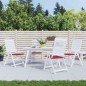 vidaXL Cuscini per Sedia 4 pz Rosso Vino 40x40x3 cm in Tessuto Oxford
