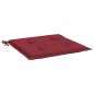 vidaXL Cuscini per Sedia 4 pz Rosso Vino 40x40x3 cm in Tessuto Oxford
