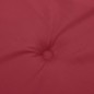 vidaXL Cuscini per Sedia 4 pz Rosso Vino 40x40x3 cm in Tessuto Oxford
