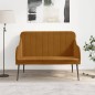 Panca Marrone 110x76x80 cm in Velluto Panca Marrone 110x76x80 cm in Velluto