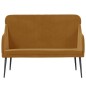 Panca Marrone 110x76x80 cm in Velluto Panca Marrone 110x76x80 cm in Velluto