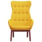 vidaXL Poltrona Relax Giallo Senape in Tessuto