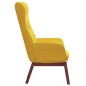 vidaXL Poltrona Relax Giallo Senape in Tessuto