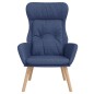 vidaXL Poltrona Rilassante Blu in Tessuto vidaXL Poltrona Rilassante Blu in Tessuto