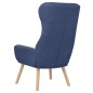vidaXL Poltrona Rilassante Blu in Tessuto vidaXL Poltrona Rilassante Blu in Tessuto