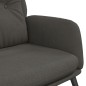 vidaXL Poltrona Reclinabile Grigio Scuro in Similpelle Scamosciata vidaXL Poltrona Reclinabile Grigio Scuro in Similpelle Scamosciata