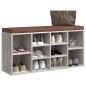 Scarpiera Grigio Cemento 103x30x48 cm in Legno Multistrato Scarpiera Grigio Cemento 103x30x48 cm in Legno Multistrato