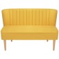 Divano in Stoffa 117x55,5x77 cm Giallo Divano in Stoffa 117x55,5x77 cm Giallo