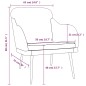 vidaXL Poltrona Crema 63x76x80 cm Velluto