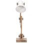 vidaXL Lampada da Scrivania Industriale Bianca Rotonda 58x18x90 cm E27 vidaXL Lampada da Scrivania Industriale Bianca Rotonda 58x18x90 cm E27