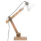vidaXL Lampada da Scrivania Industriale Bianca Rotonda 58x18x90 cm E27 vidaXL Lampada da Scrivania Industriale Bianca Rotonda 58x18x90 cm E27