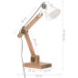 vidaXL Lampada da Scrivania Industriale Bianca Rotonda 58x18x90 cm E27 vidaXL Lampada da Scrivania Industriale Bianca Rotonda 58x18x90 cm E27