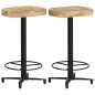 vidaXL Sgabelli da Bar 2 pz 66 cm in Legno Massello di Mango vidaXL Sgabelli da Bar 2 pz 66 cm in Legno Massello di Mango