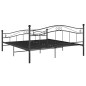 vidaXL Giroletto Nero in Metallo 200x200 cm