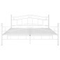 vidaXL Giroletto Bianco in Metallo 180x200 cm vidaXL Giroletto Bianco in Metallo 180x200 cm