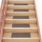 vidaXL Tappeti Adesivi Rettangolari per Scale 15 pz 60x25 cm Crema vidaXL Tappeti Adesivi Rettangolari per Scale 15 pz 60x25 cm Crema