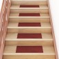 vidaXL Tappeti Adesivi Rettangolari per Scale 15 pz 60x25 cm Rossi vidaXL Tappeti Adesivi Rettangolari per Scale 15 pz 60x25 cm Rossi