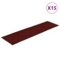 vidaXL Tappeti Adesivi Rettangolari per Scale 15 pz 76x20 cm Rossi vidaXL Tappeti Adesivi Rettangolari per Scale 15 pz 76x20 cm Rossi