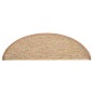vidaXL Tappeti Adesivi per Scale 15 pz 56x17x3 cm Nocciola