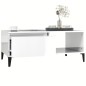 Tavolino Salotto Bianco Lucido 90x50x36,5 cm Legno Multistrato Tavolino Salotto Bianco Lucido 90x50x36,5 cm Legno Multistrato