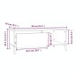 Tavolino Salotto Bianco Lucido 90x50x36,5 cm Legno Multistrato Tavolino Salotto Bianco Lucido 90x50x36,5 cm Legno Multistrato
