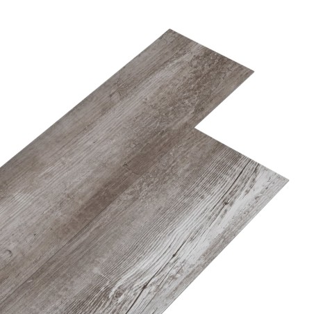 vidaXL Listoni Autoadesivi in PVC 5,21 m² 2 mm Legno Marrone Opaco