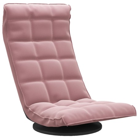 vidaXL Sedia da Pavimento Girevole Rosa in Velluto