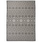 vidaXL Tappeto da Esterni a Tessitura Piatta 120x170 cm Strisce Nere vidaXL Tappeto da Esterni a Tessitura Piatta 120x170 cm Strisce Nere
