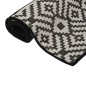 vidaXL Tappeto da Esterni a Tessitura Piatta 120x170 cm Strisce Nere vidaXL Tappeto da Esterni a Tessitura Piatta 120x170 cm Strisce Nere