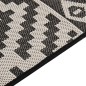 vidaXL Tappeto da Esterni a Tessitura Piatta 120x170 cm Strisce Nere vidaXL Tappeto da Esterni a Tessitura Piatta 120x170 cm Strisce Nere