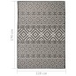vidaXL Tappeto da Esterni a Tessitura Piatta 120x170 cm Strisce Nere vidaXL Tappeto da Esterni a Tessitura Piatta 120x170 cm Strisce Nere